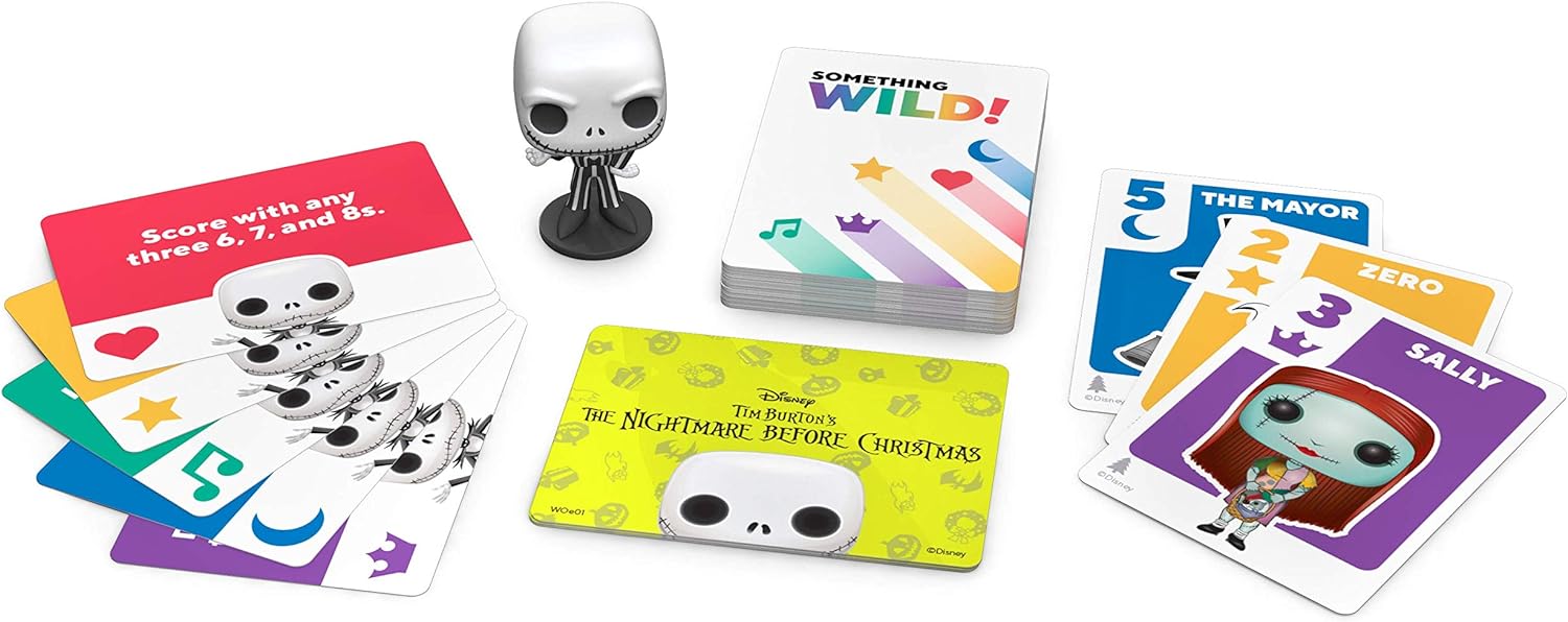 Funko Something Wild Family Card - The Nightmare Before Christmas(Includes Collectable Mini POP!) Ideal For Children Ages 6 And Up - Fun For The Whole Family Board Game 51891