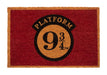 Grupo Erik Official Harry Potter Platform 9¾ Door Mat - 15.7 x 23.6 Inches/40 x 60 cm, Coconut Coir, Eco Friendly 100 Percent, Indoor and Outdoor Door Mat, Harry Potter Gifts, Platform 9 3/4 Sign