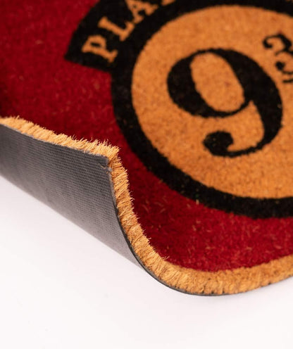 Grupo Erik Official Harry Potter Platform 9¾ Door Mat - 15.7 x 23.6 Inches/40 x 60 cm, Coconut Coir, Eco Friendly 100 Percent, Indoor and Outdoor Door Mat, Harry Potter Gifts, Platform 9 3/4 Sign