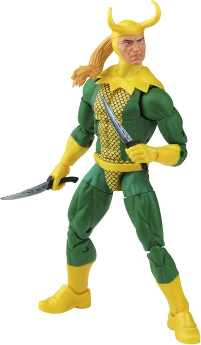 Marvel Hasbro Legends Series - Figura de Loki de 15 cm - En Embalaje Retro, con 3 Accesorios (F5883