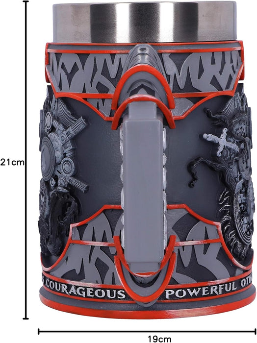 Nemesis Now Magic The Gathering Five Colour Wheel Tankard, Resin, Grey, 1 Count (Pack of 1