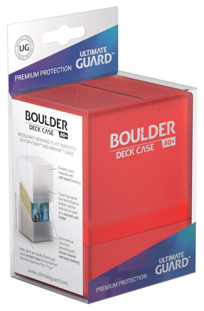 Ultimate Guard Boulder Deck Case - Caja para 80 Cartas, tamaño estándar, Color Amatista