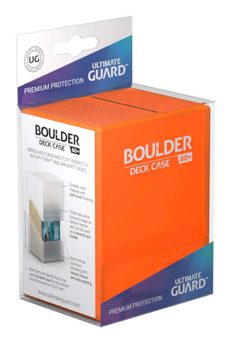Ultimate Guard UGD010845 Boulder 80+ Deck Case, Poppy Topaz, Standard Size