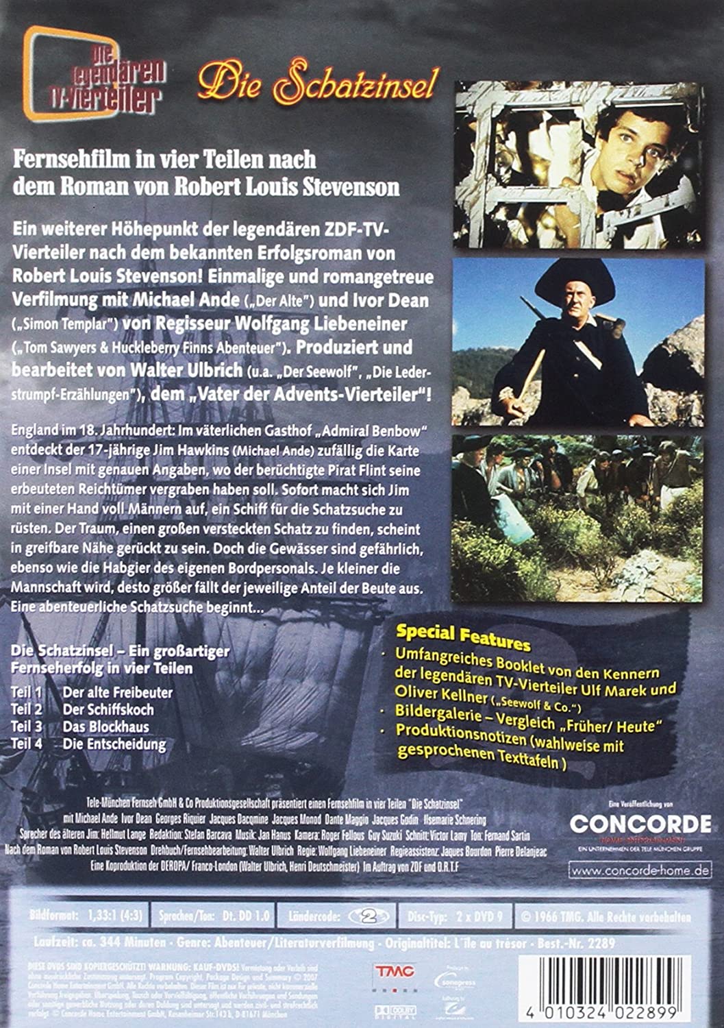 Die Schatzinsel (2 DVDs) - Die legendären TV-Vierteiler