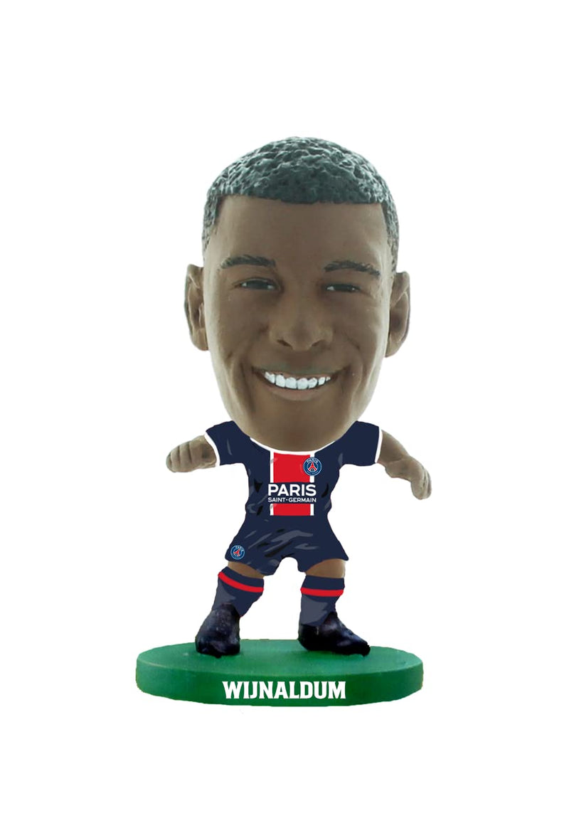 SoccerStarz- Georginio Wijnaldum Mini Figura de fútbol, sólido, Color PSG, 5 cm (SOC1546