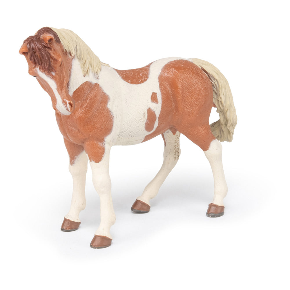PAPO Horse and Ponies Pinto Mare Toy Figure, Brown/White (51094)