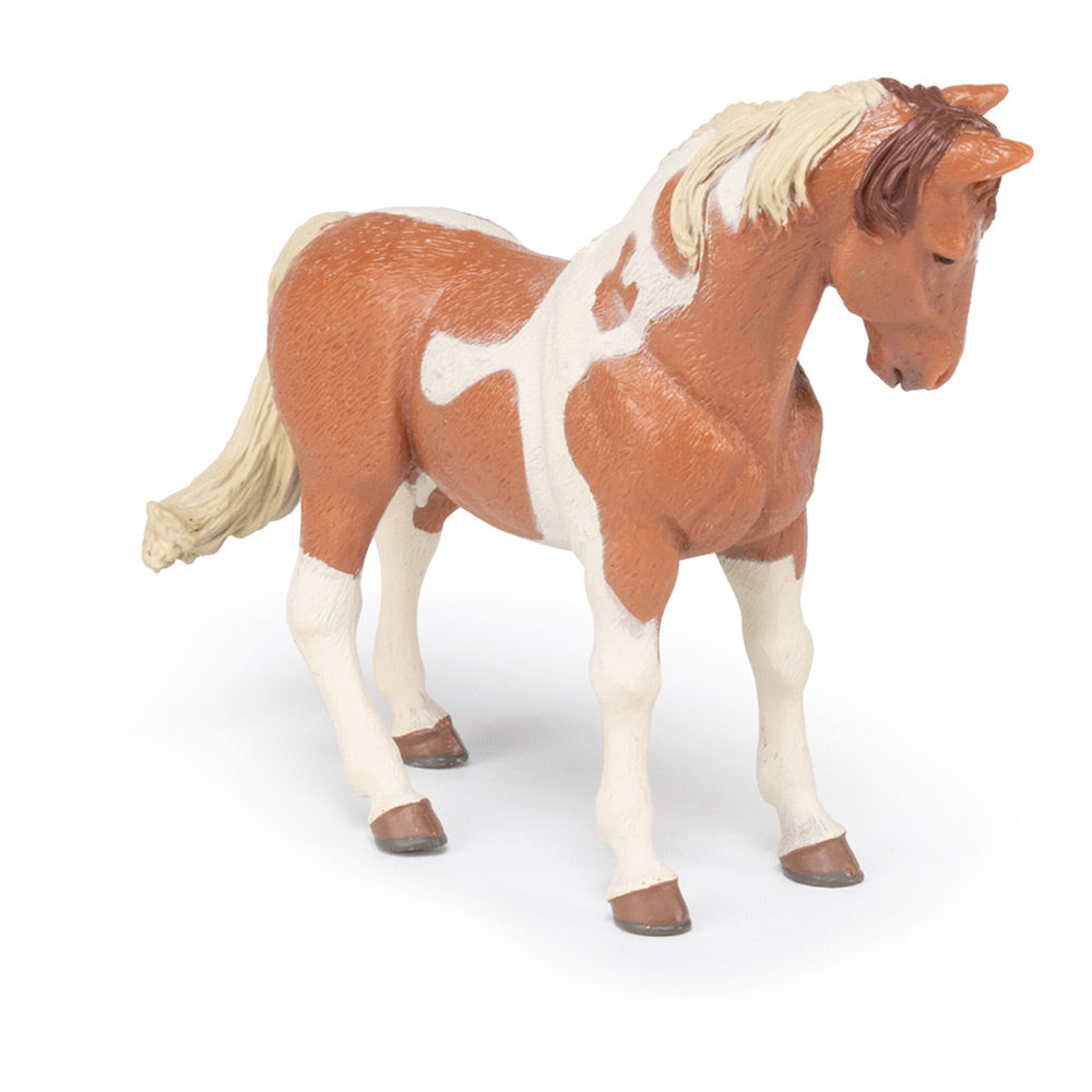PAPO Horse and Ponies Pinto Mare Toy Figure, Brown/White (51094)