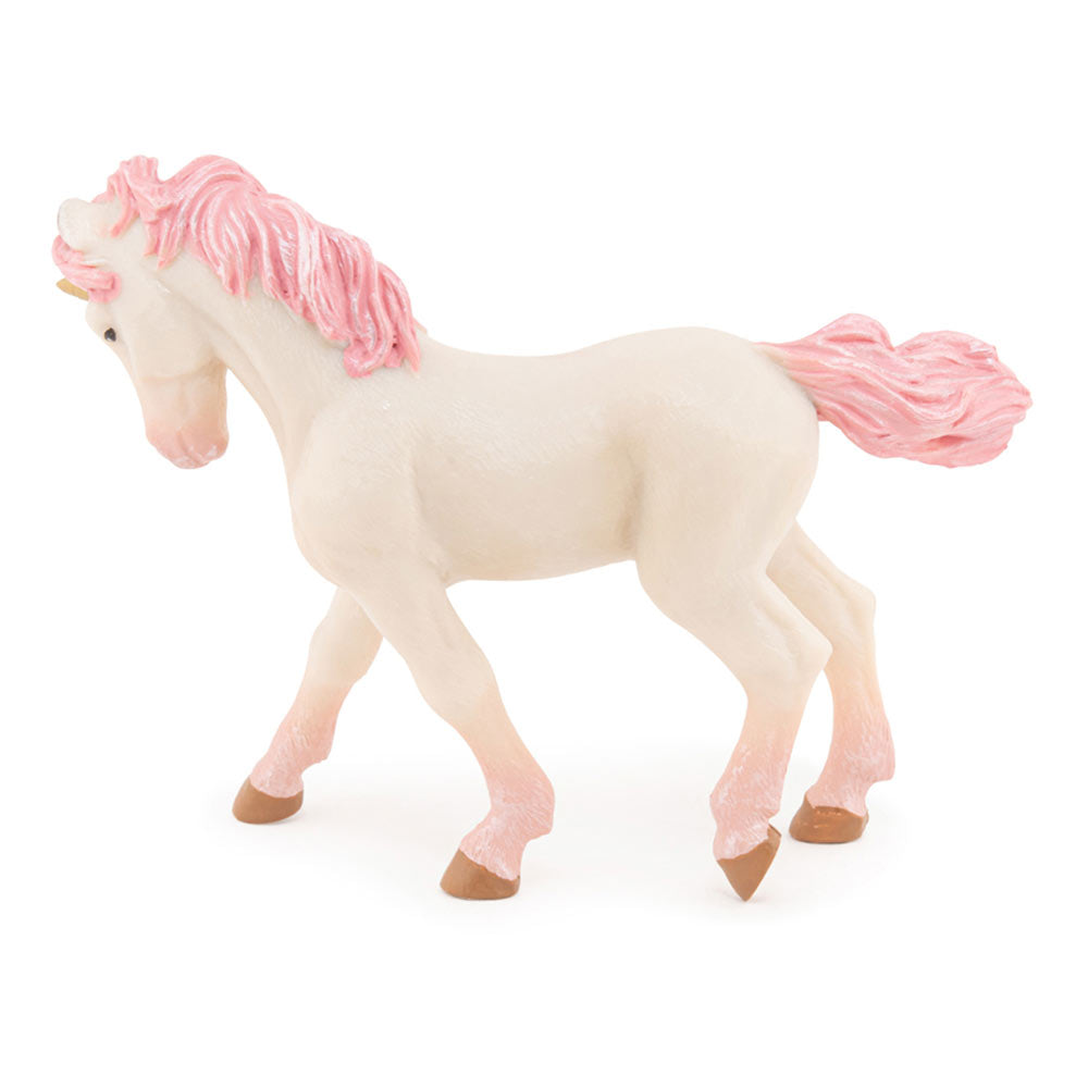 PAPO The Enchanted World Young Unicorn Toy Figure, White/Pink (39078)