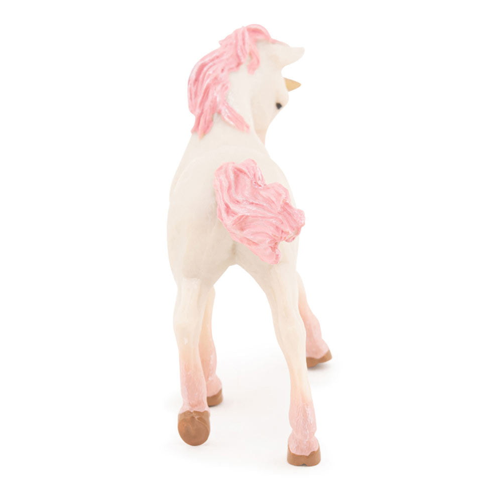 PAPO The Enchanted World Young Unicorn Toy Figure, White/Pink (39078)