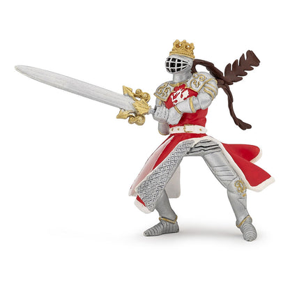 Papo (39797 Dragon King with Sword Figura, Multicolor, Color Plata-Rojo-Oro