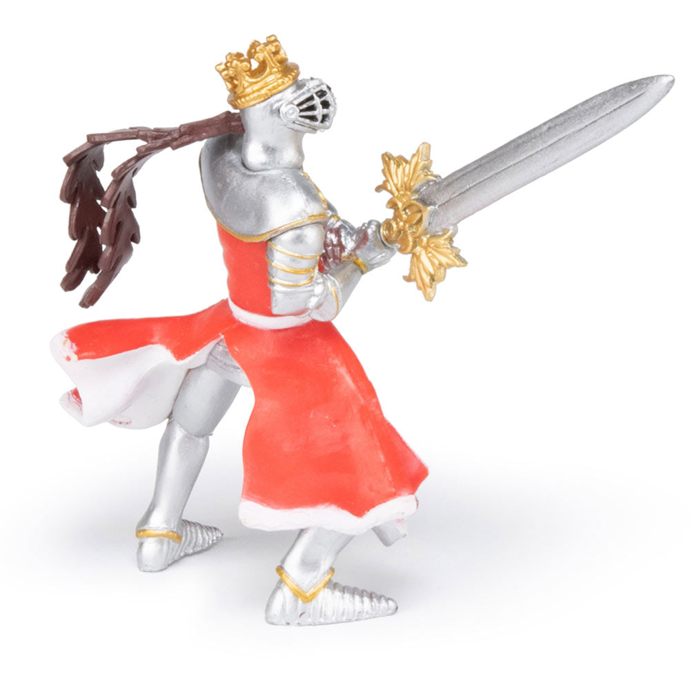 Papo (39797 Dragon King with Sword Figura, Multicolor, Color Plata-Rojo-Oro