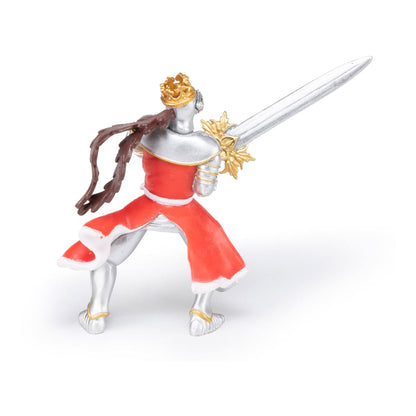 Papo (39797 Dragon King with Sword Figura, Multicolor, Color Plata-Rojo-Oro