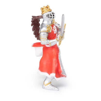 Papo (39797 Dragon King with Sword Figura, Multicolor, Color Plata-Rojo-Oro