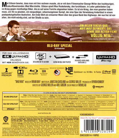 Mad Max (4K Ultra-HD) (+ Blu-ray 2D)