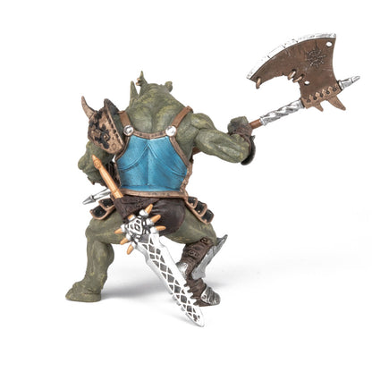 Papo-38946 Papo Rhino Man o Caballero sin Rostro, Color verde - azul (2038946