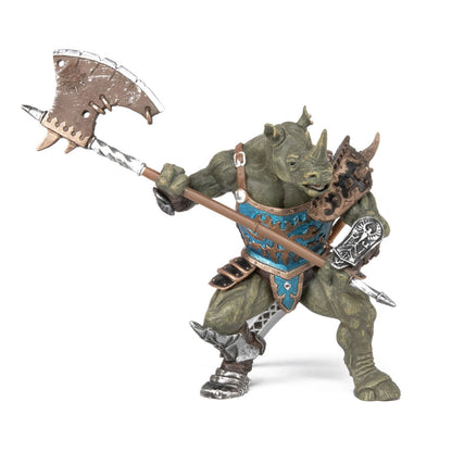 Papo-38946 Papo Rhino Man o Caballero sin Rostro, Color verde - azul (2038946
