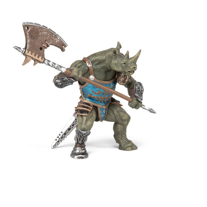 Papo-38946 Papo Rhino Man o Caballero sin Rostro, Color verde - azul (2038946