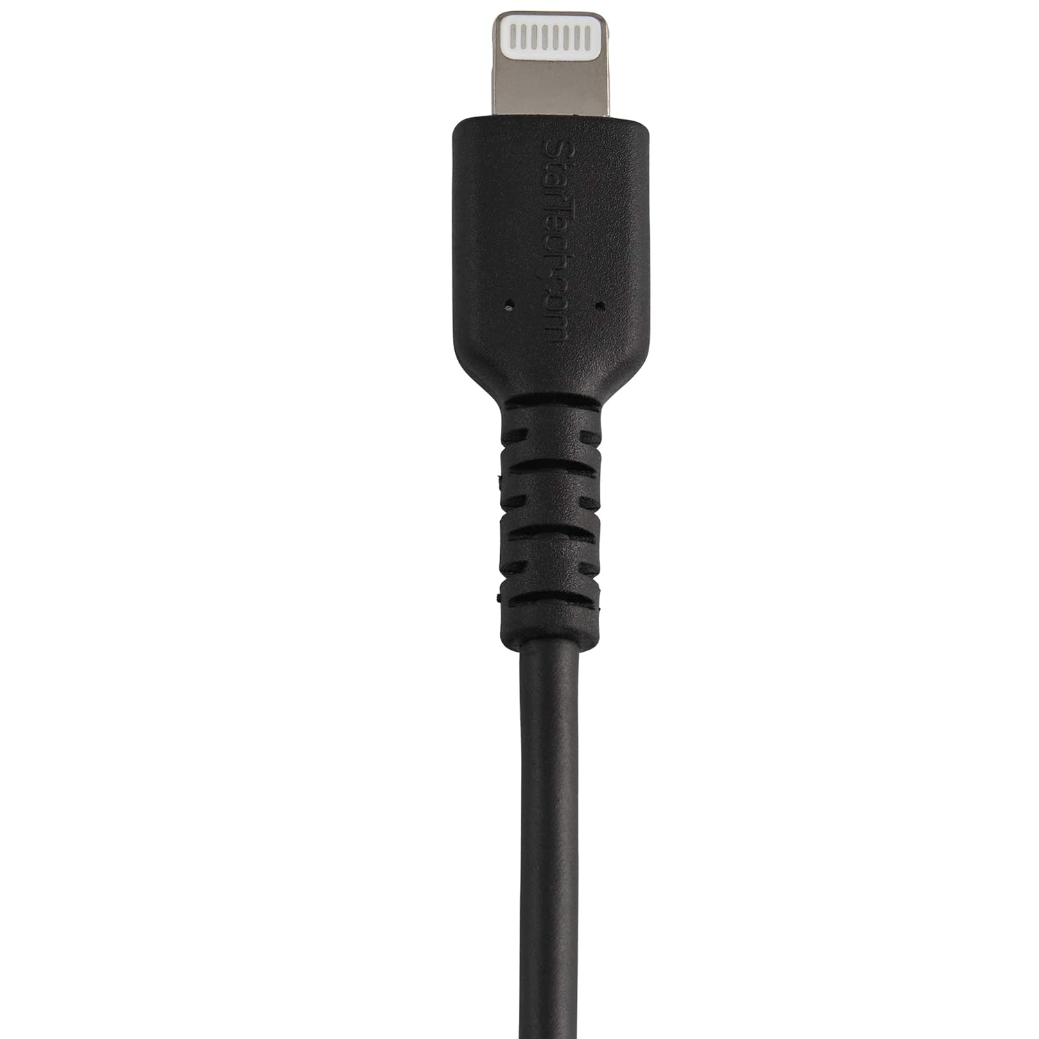 StarTech.com 12inch (30cm) Durable Black USB-A to Lightning Cable - Heavy Duty Rugged Aramid Fiber USB Type A to Lightning Charger/Sync Power Cord - Apple MFi Certified iPad/iPhone 12 (RUSBLTMM30CMB