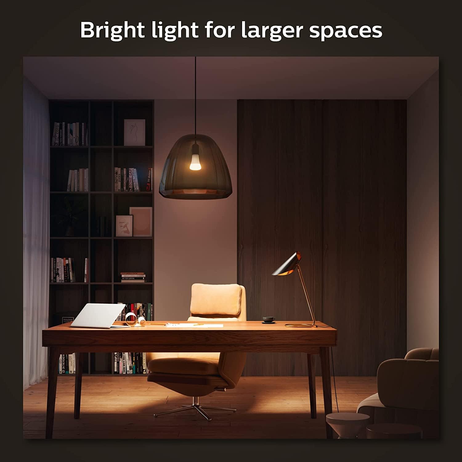 Philips Hue White - Led Light Bulb - Shape: A67 - E27 - 15.5 W (Equivalent 100 W) - Class F - Soft White Light - 2700 K