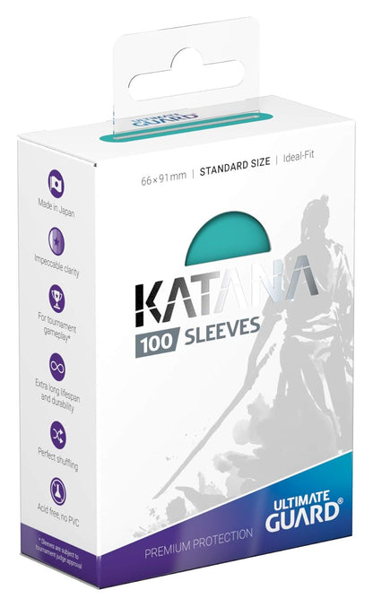 Ultimate Guard UGD010896 Standard Size Katana Sleeves - Turquoise (100 Sleeves