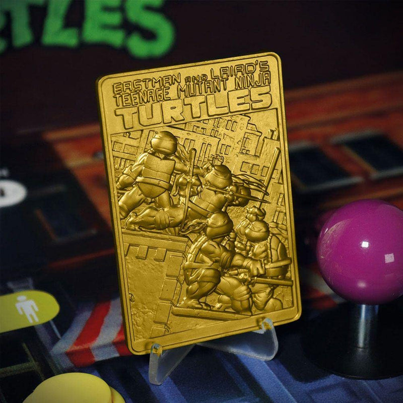 Fanattik V-Turt7 Teenage Mutant Ninja Turtles Metal Gold Ingot Collectible