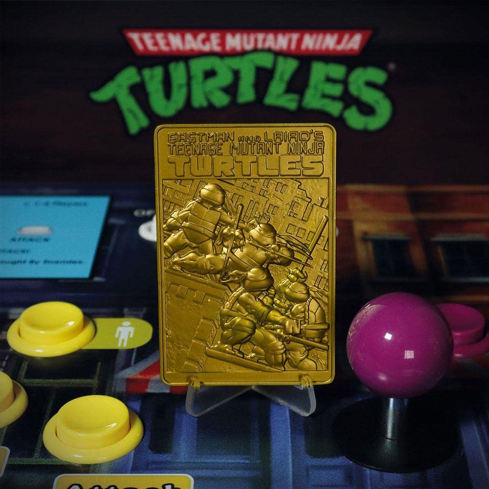Fanattik V-Turt7 Teenage Mutant Ninja Turtles Metal Gold Ingot Collectible