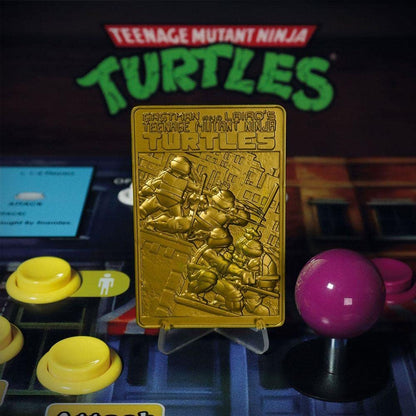 Fanattik V-Turt7 Teenage Mutant Ninja Turtles Metal Gold Ingot Collectible