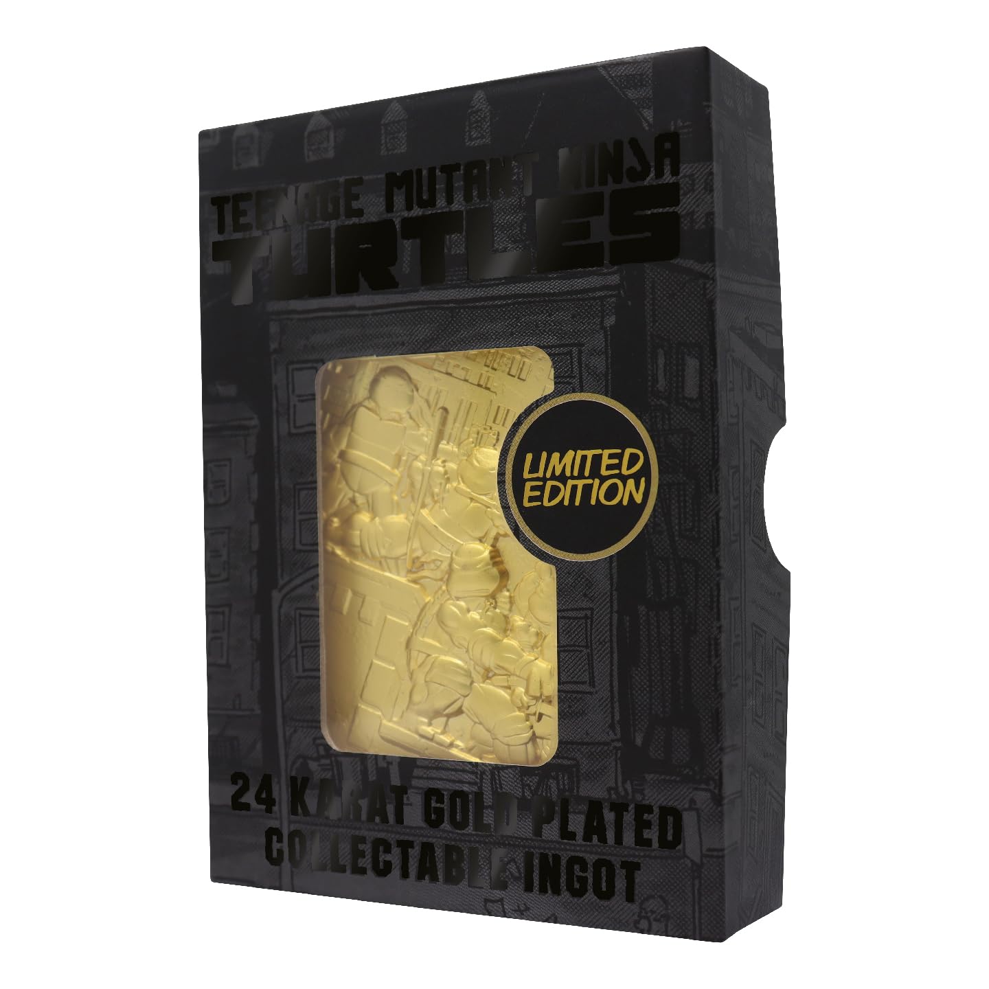 Fanattik V-Turt7 Teenage Mutant Ninja Turtles Metal Gold Ingot Collectible