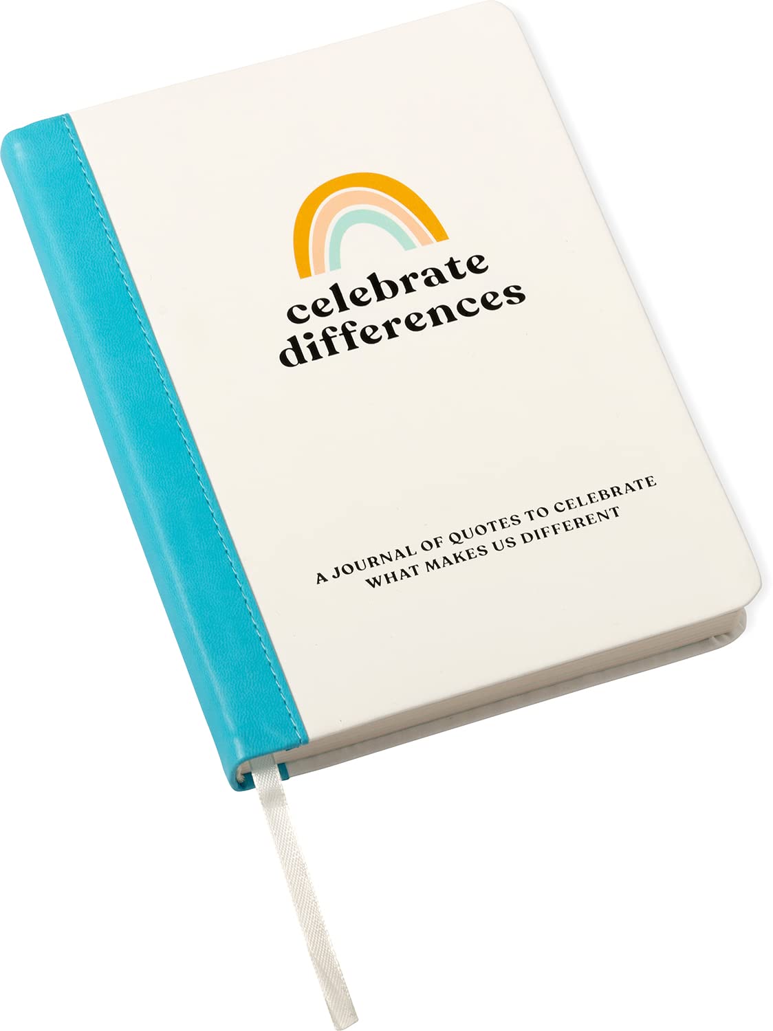 Eccolo “Celebrate Differences” Inspirational Guided Lined Journal Notebook, Hardcover, Banded A5 Journal with Quotes and Ruled Pages, Ribbon Bookmark. 256 Pages Inspirational Notebook