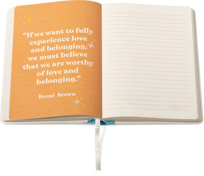 Eccolo “Celebrate Differences” Inspirational Guided Lined Journal Notebook, Hardcover, Banded A5 Journal with Quotes and Ruled Pages, Ribbon Bookmark. 256 Pages Inspirational Notebook