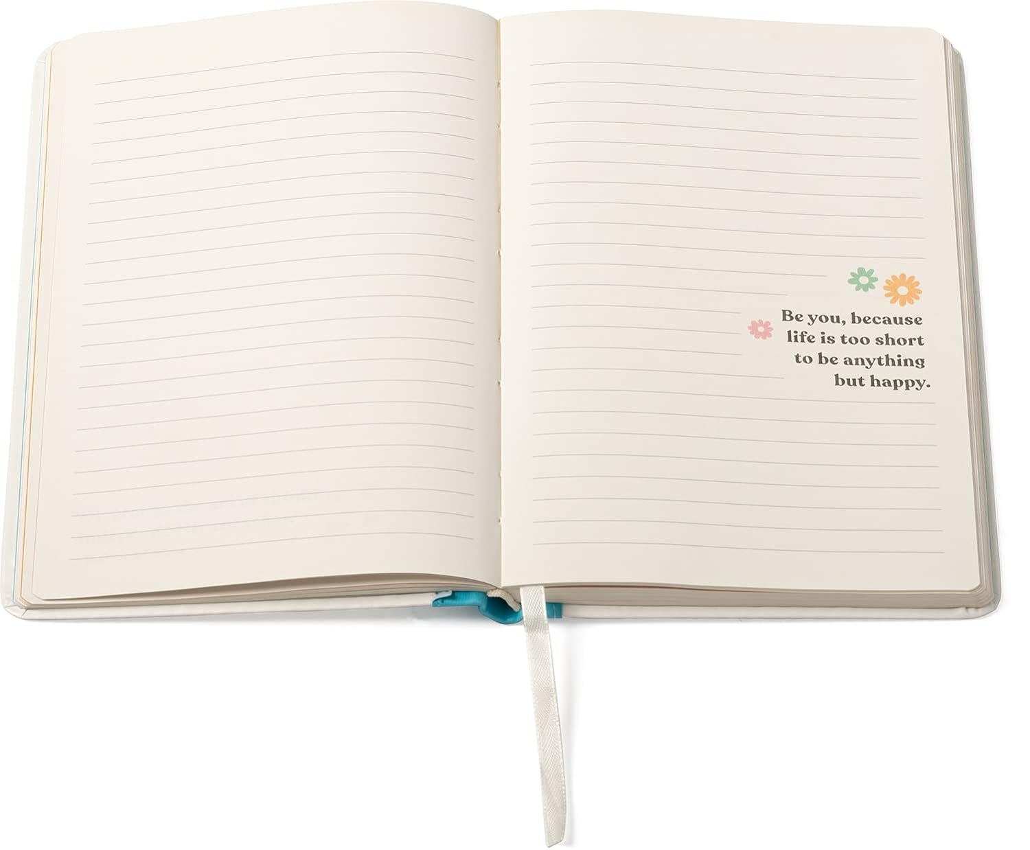 Eccolo “Celebrate Differences” Inspirational Guided Lined Journal Notebook, Hardcover, Banded A5 Journal with Quotes and Ruled Pages, Ribbon Bookmark. 256 Pages Inspirational Notebook