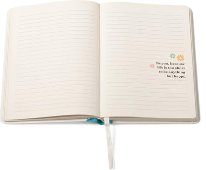 Eccolo “Celebrate Differences” Inspirational Guided Lined Journal Notebook, Hardcover, Banded A5 Journal with Quotes and Ruled Pages, Ribbon Bookmark. 256 Pages Inspirational Notebook
