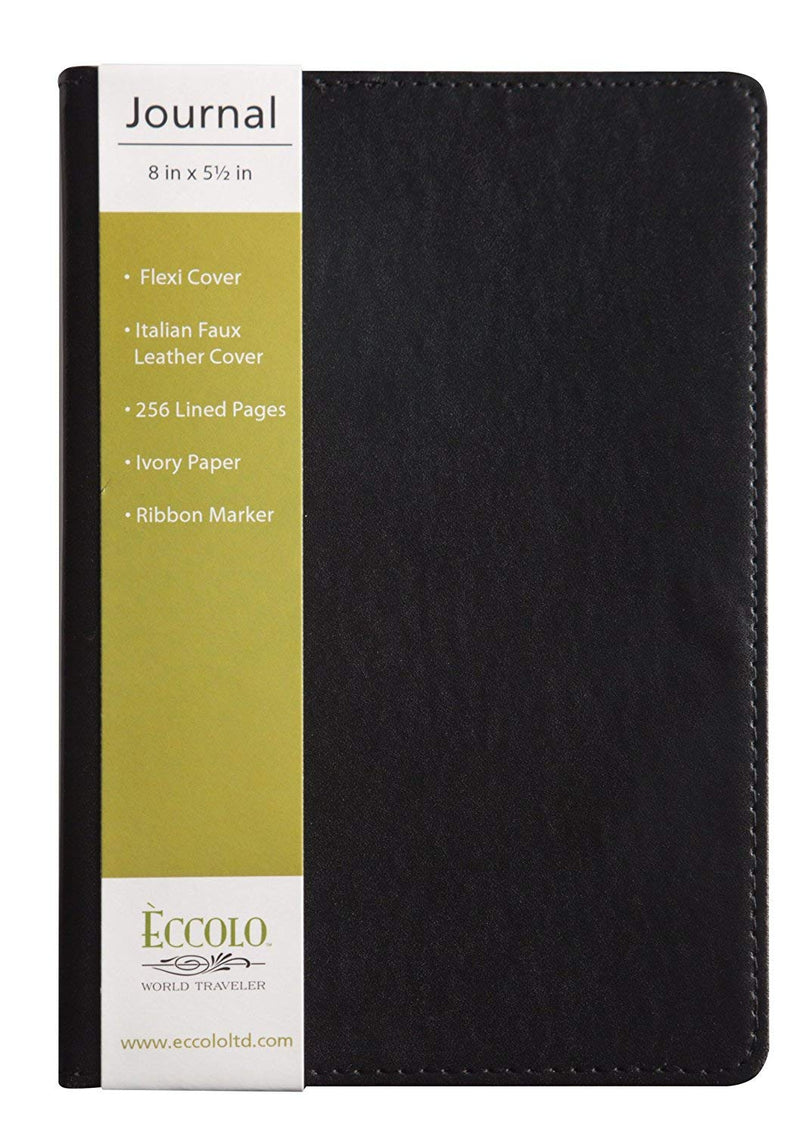 Eccolo Simple Journal Collection Set, Black, Medium