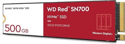 WD Red SN700 500GB NVMe SSD for NAS devices, with robust system responsiveness and exceptional I/O performance