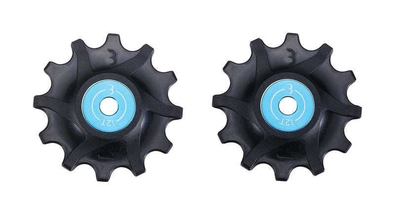 BBB Cycling 12-T SRAM Compatible Derailleur Jockey Wheels 11 Speed I Narrow/Wide With Sealed Bearings I SRAM Jockey Wheels I RollerBoys BDP-06