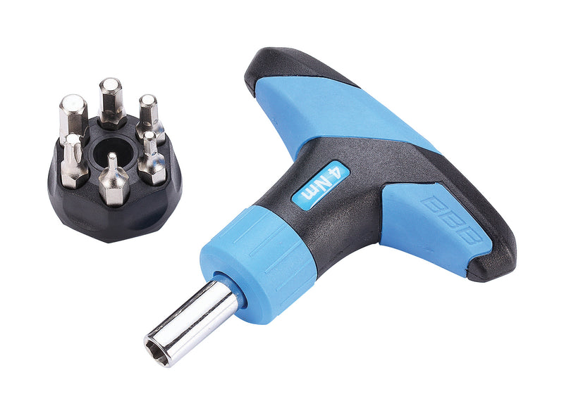 BBB Cycling Bike Torque Wrench Spanner I 5 Hex Key Set Mini Torque Wrench I T25 Torx Hand Tool I TorqueFix BTL-119