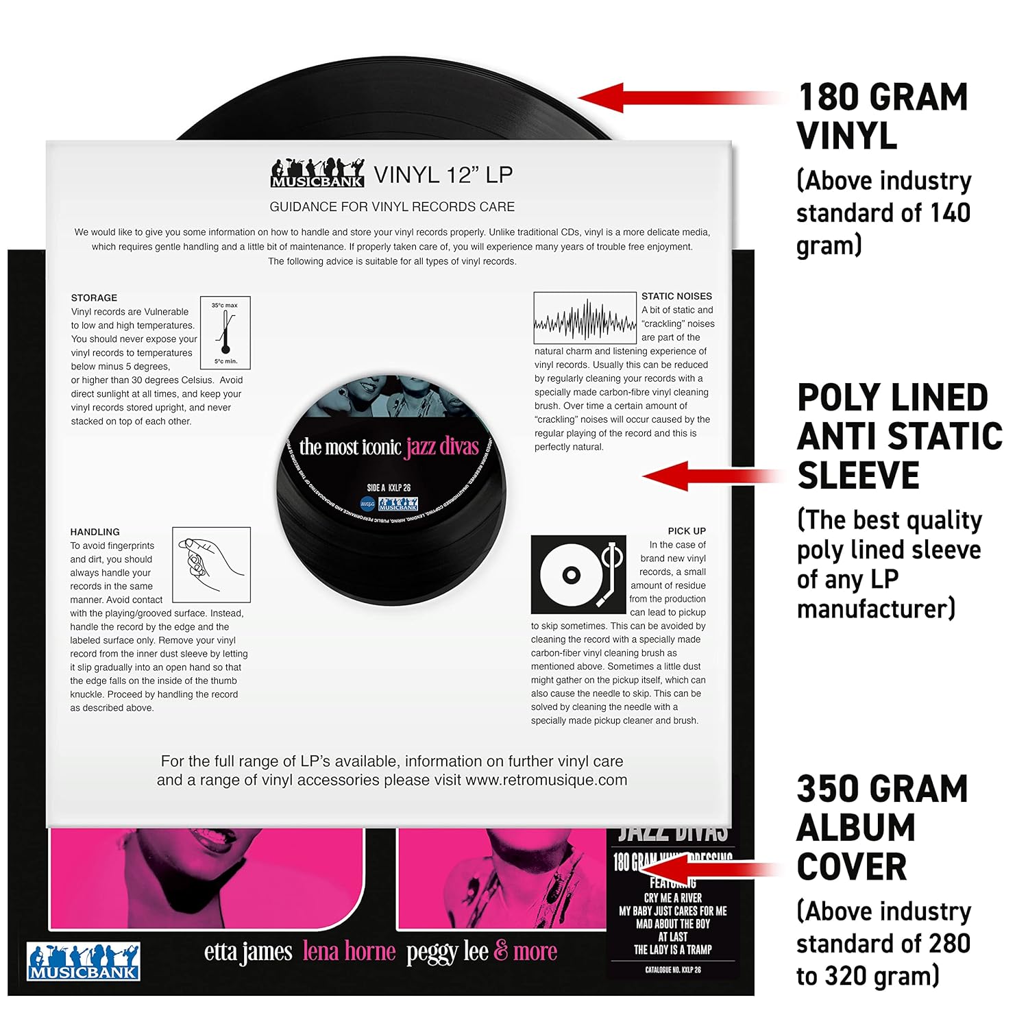 The Most Iconic Jazz Divas - Various 12” Record, Label: MUSICBANK