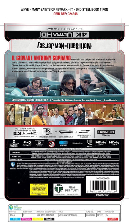 Molti Santi Del New Jersey, I Steelbook (4K Ultra-HD + Blu-Ray) (2 Blu Ray