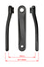 FSA, CK-745/IS/GEN4 Cranks, 170 mm Unisex Adult, Black Sandblasted Anodized (2-Tone