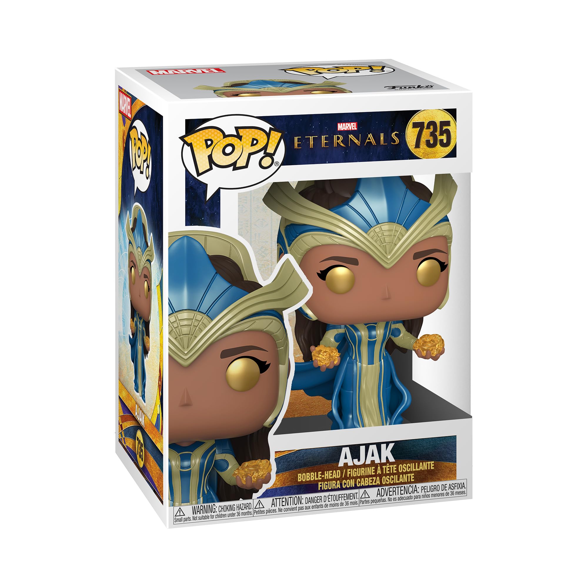 Funko POP! Marvel: Eternals - Ajak - The Eternals - Vinyl-Sammelfigur - Geschenkidee - Offizielle Handelswaren - Spielzeug Für Kinder und Erwachsene - Movies Fans - Modellfigur Für Sammler