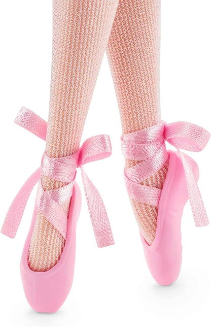 Barbie Signature Ballet Wishes Doll (Brunette, 12 in), Posable, Wearing Ballerina Costume, Tutu, Pointe Shoes & Tiara, Gift for 6 Year Olds and Up, HCB87
