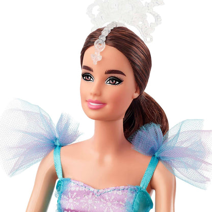 Barbie Signature Ballet Wishes Doll (Brunette, 12 in), Posable, Wearing Ballerina Costume, Tutu, Pointe Shoes & Tiara, Gift for 6 Year Olds and Up, HCB87