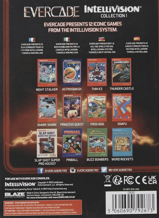 Evercade Intellivision Cartridge 1 (Electronic Games