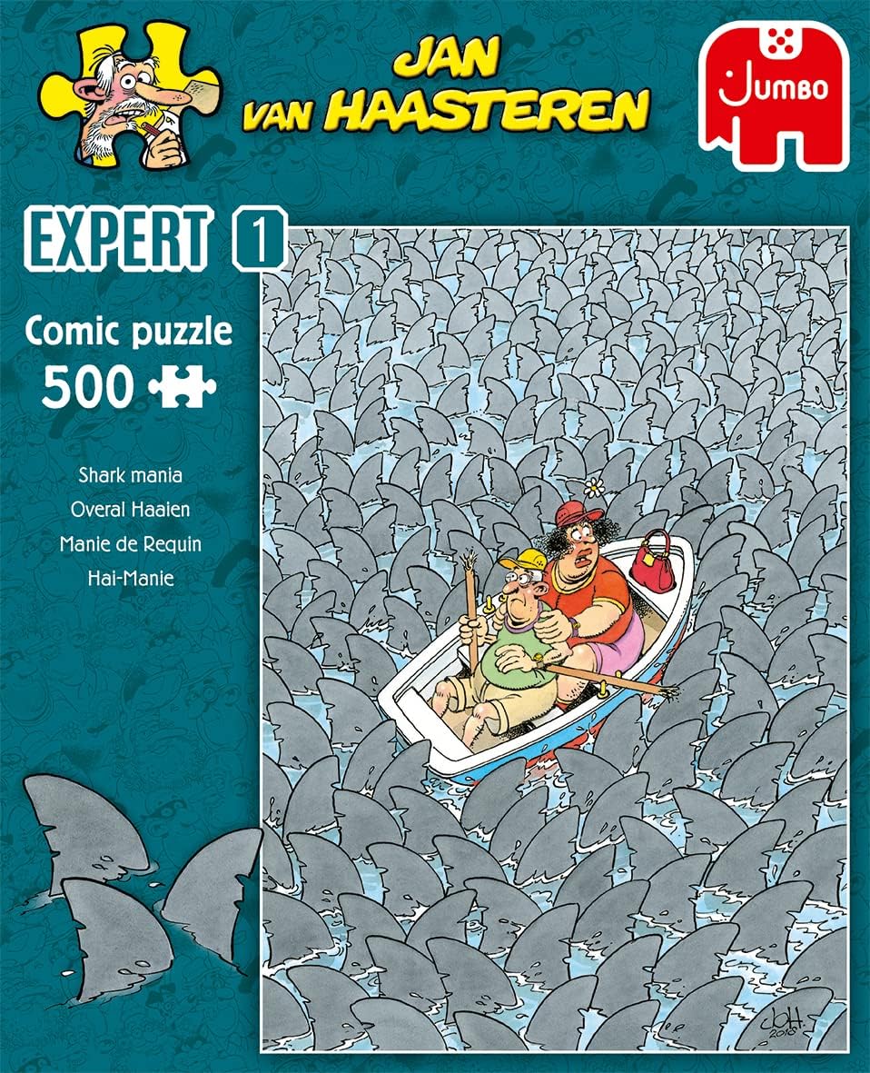 Jumbo Diset Jan van Haasteren Expert 1: Sharks Everywhere 500 Pieces - Puzzle for Adults
