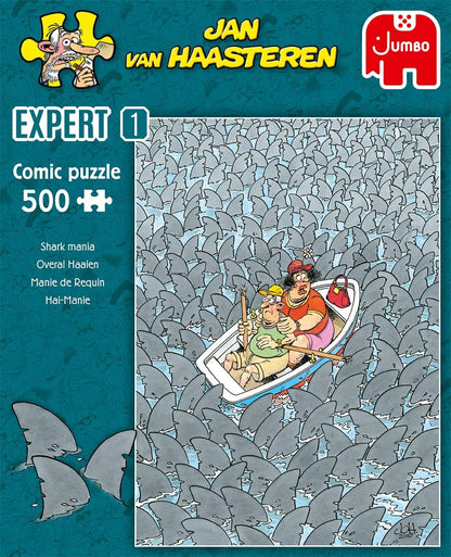 Jumbo Diset Jan van Haasteren Expert 1: Sharks Everywhere 500 Pieces - Puzzle for Adults