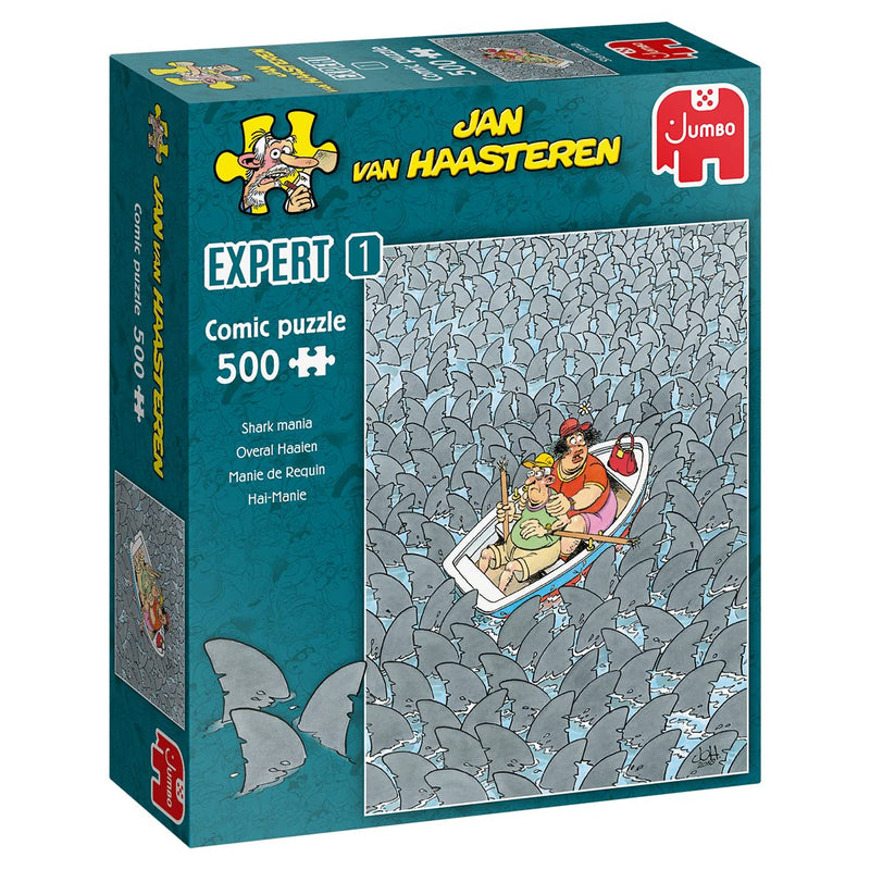 Jumbo Diset Jan van Haasteren Expert 1: Sharks Everywhere 500 Pieces - Puzzle for Adults