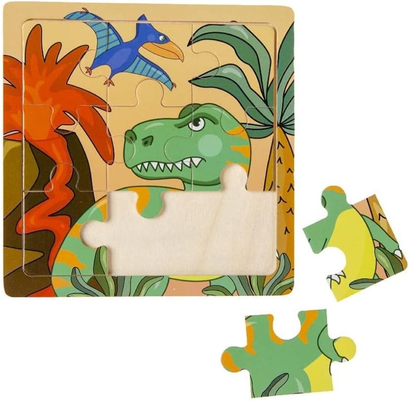 Wooden Puzzle Boys - Dinosaur, Space, Pirate, Wooden Puzzle Children, Wooden Puzzle from 3 Years, Children's Wooden Puzzle, Puzzle from 3, Party Bag Children's