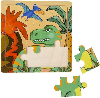 Wooden Puzzle Boys - Dinosaur, Space, Pirate, Wooden Puzzle Children, Wooden Puzzle from 3 Years, Children's Wooden Puzzle, Puzzle from 3, Party Bag Children's