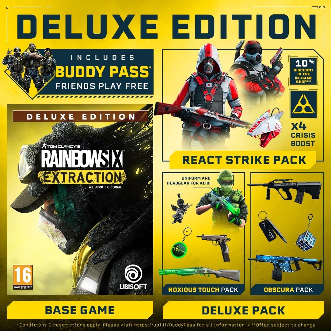 Tom Clancy's Rainbow Six Extraction Deluxe Edition (PS4) PlayStation 4 Deluxe Edition