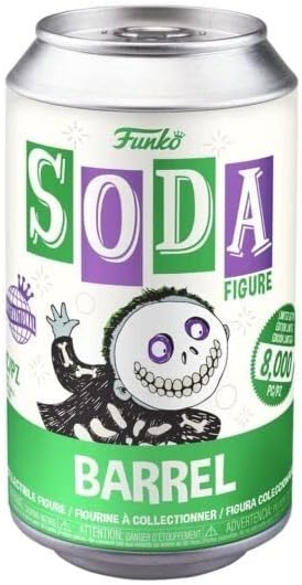 Funko Vinyl SODA: The Nightmare Before Christmas - Barrel w/Chase(IE). 1 in 6 Chance of Receiving A Chase Variant (Styles May Vary), Multicolor, One Size (58692